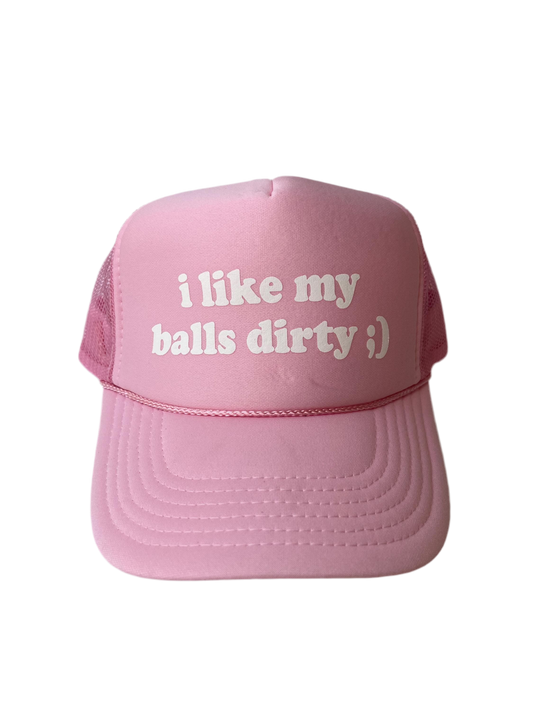 I Like My Balls Dirty;) Trucker Hat - Funny Golf Trucker Hats