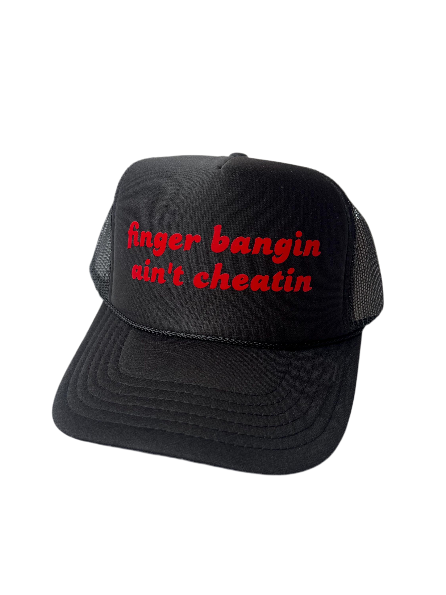 Finger Bangin Ain’t Cheatin Trucker Hat - Funny Trucker Hats