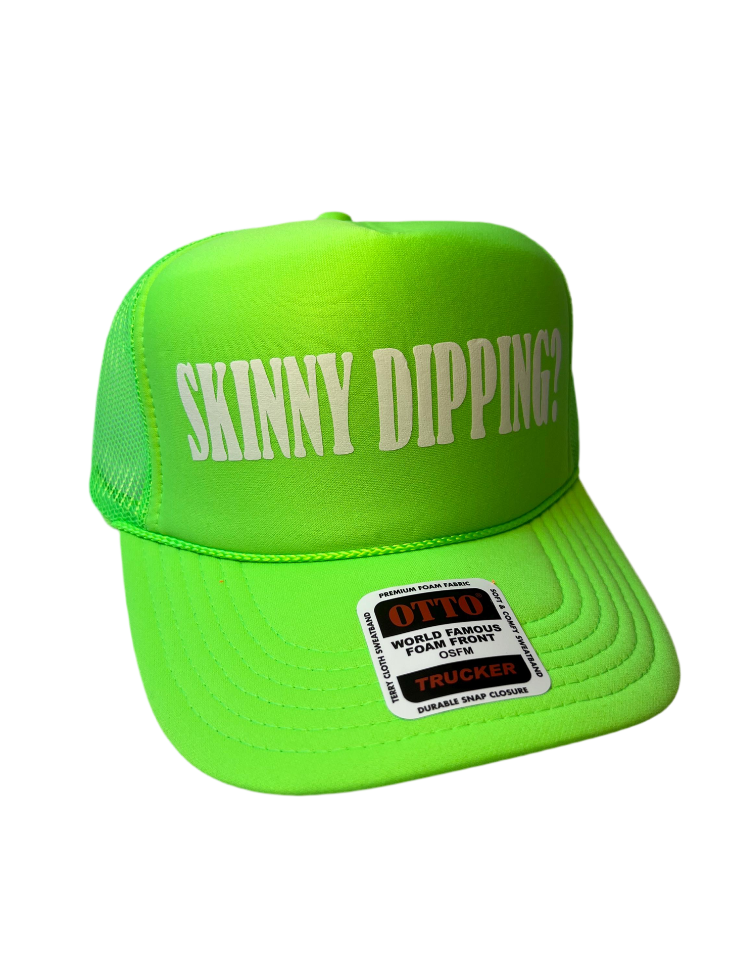 Skinny Dipping? Neon Trucker Hat - Funny Trucker Hat