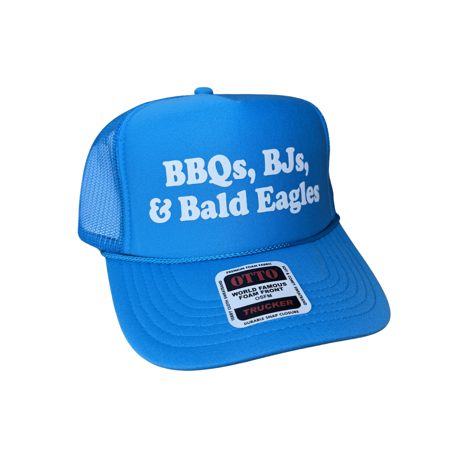 BBQs, BJs, & Bald Eagles Trucker Hat - Funny Trucker Hats