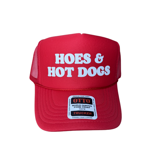 Hoes And Hot Dogs Trucker Hat - Funny Trucker Hats