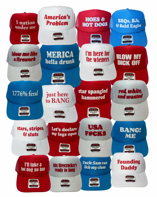 4TH OF JULY Unhinged Trucker Hat Roulette Pack