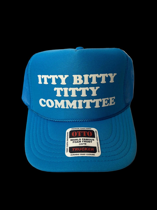Itty Bitty Titty Committee Trucker Hat - Funny Trucker Hats