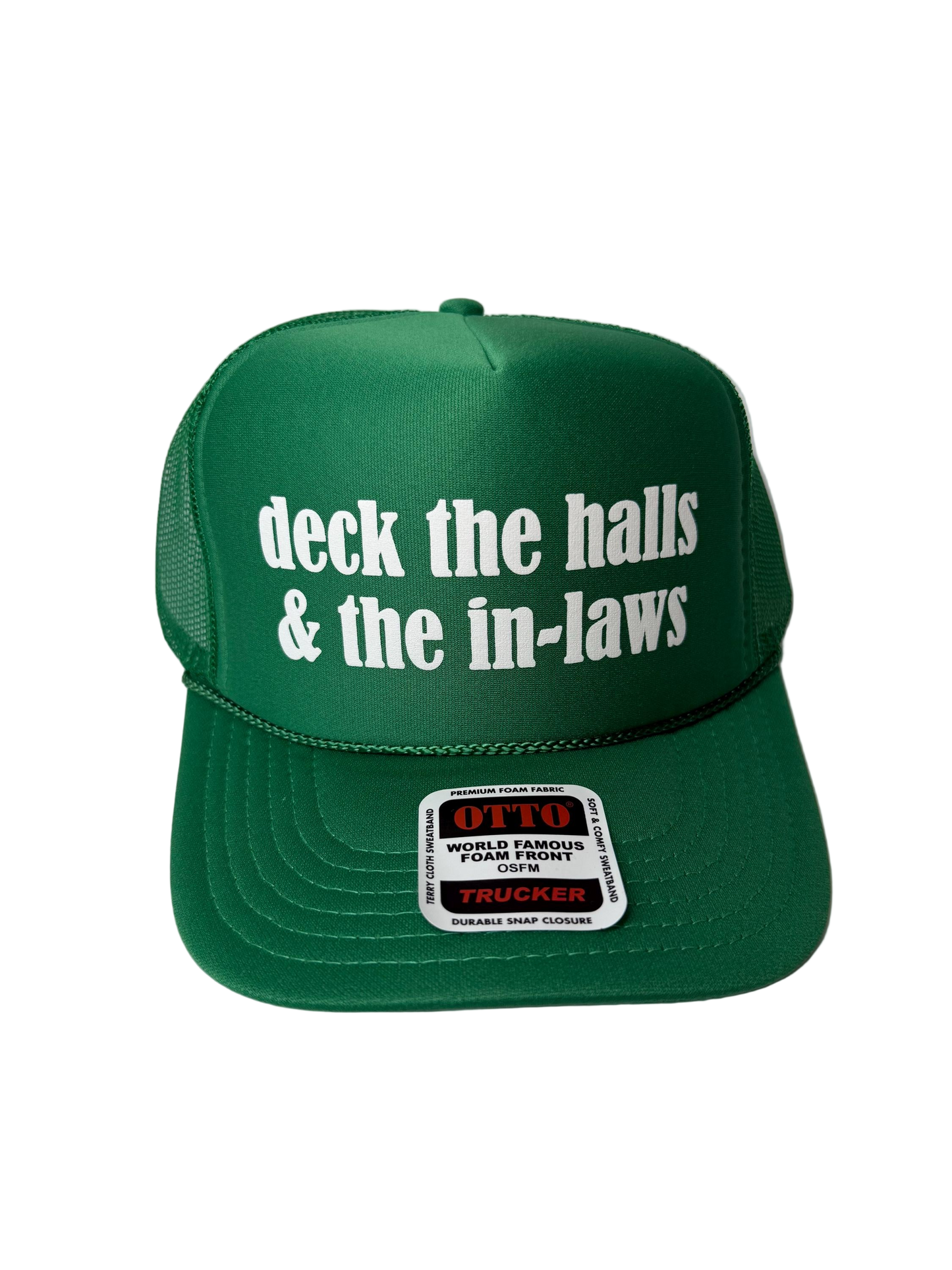Deck The Halls & The In-Laws Trucker Hat - Funny Christmas Hats