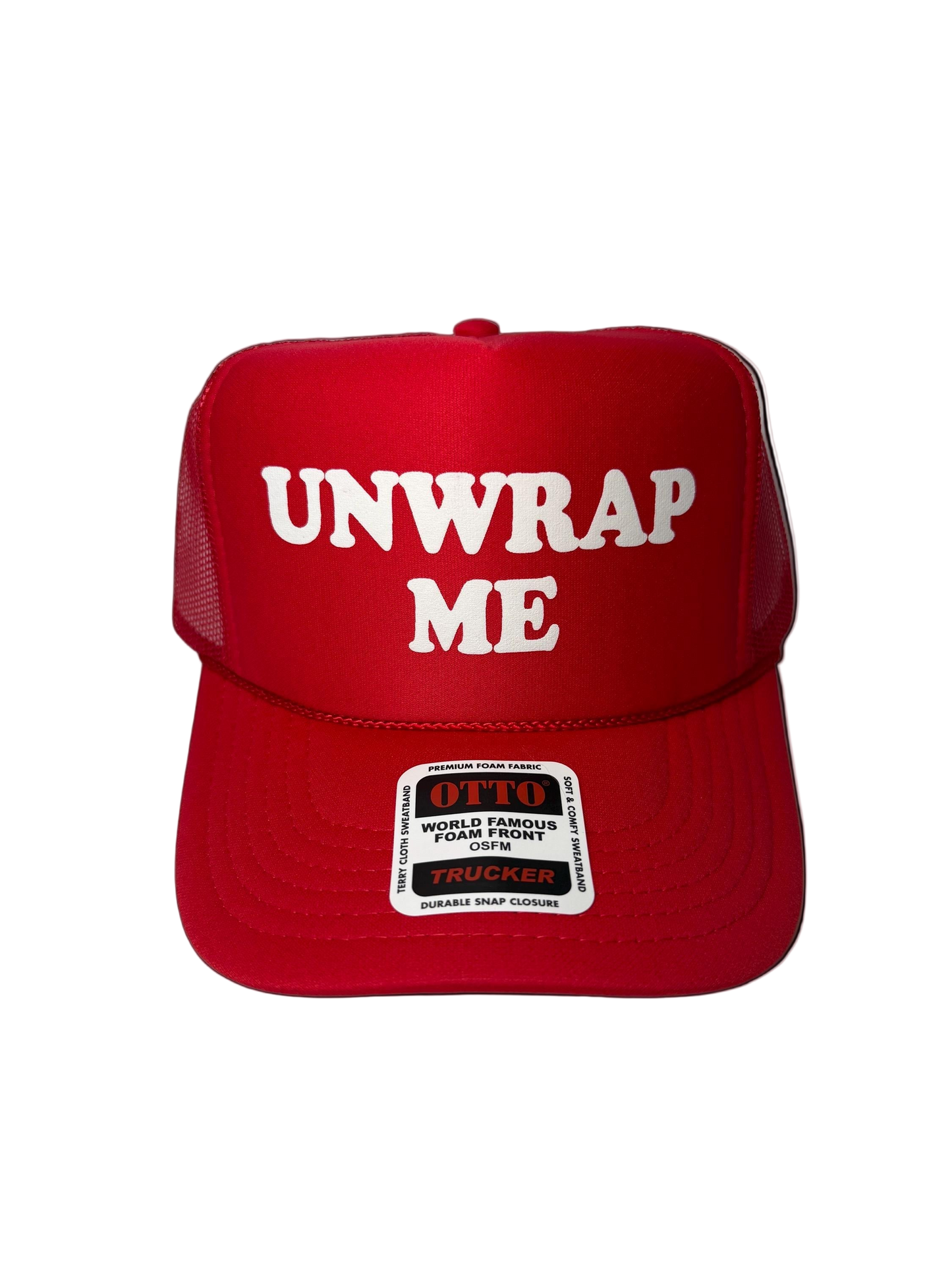 Unwrap Me Trucker Hat - Funny Christmas Hats