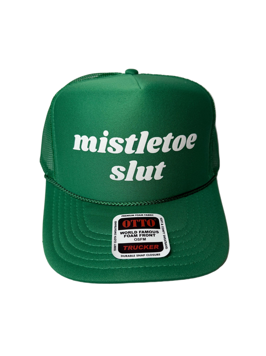 Mistletoe Slut Trucker Hat - Funny Christmas Hats