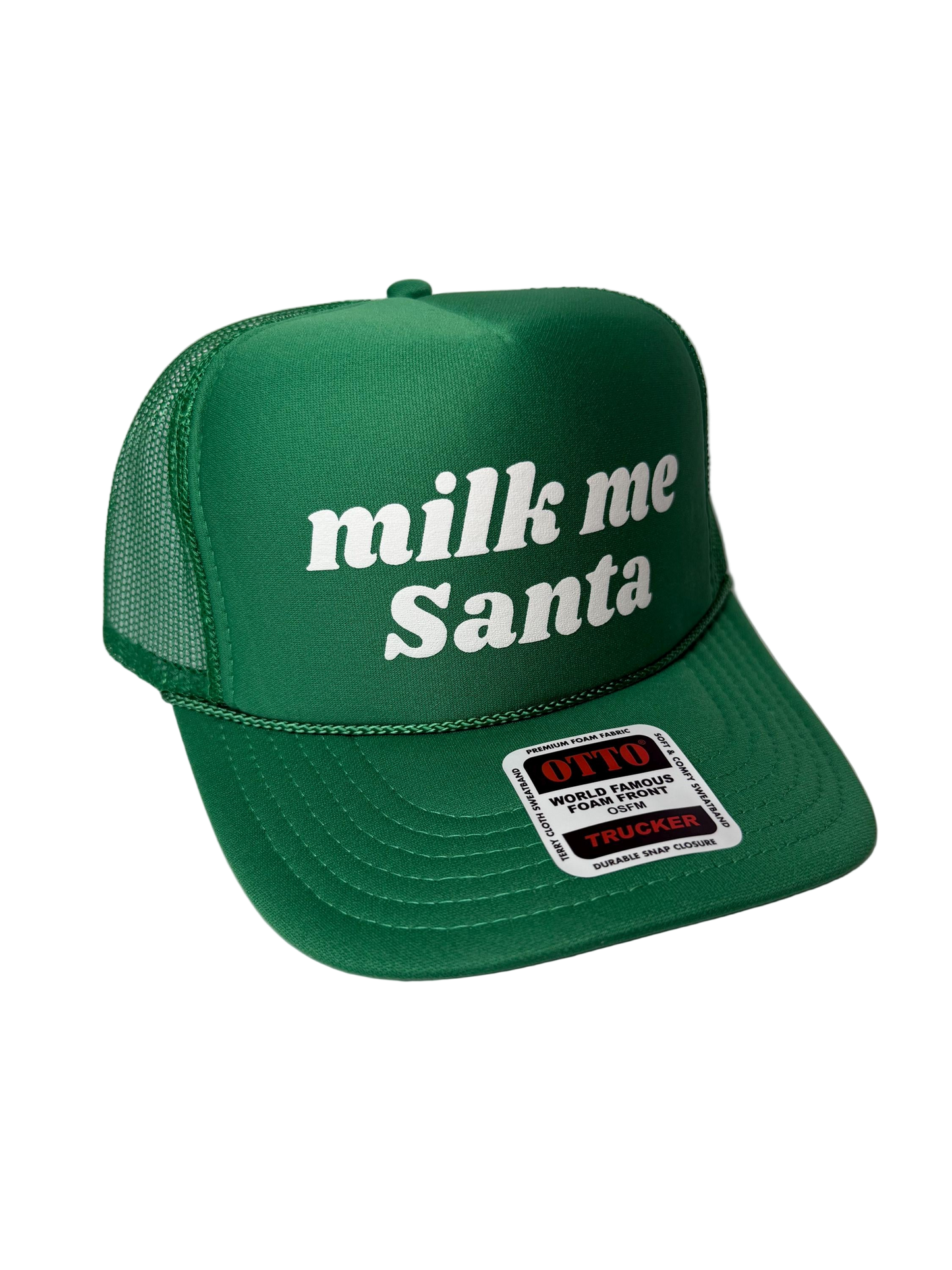 Milk Me Santa Trucker Hat - Funny Christmas Hats