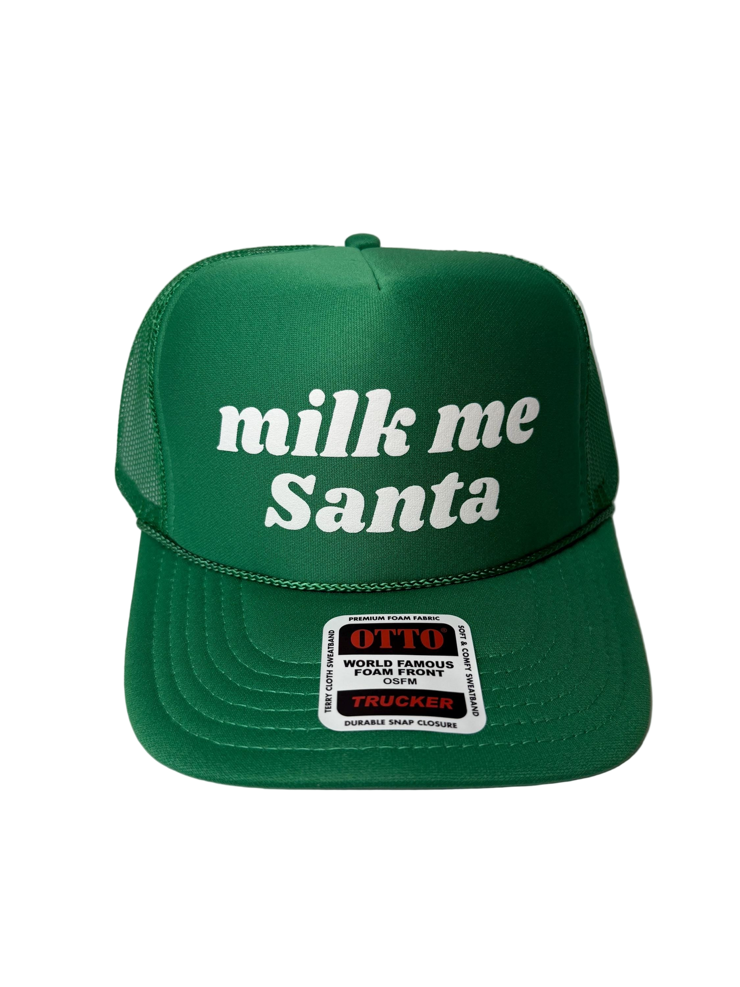 Milk Me Santa Trucker Hat - Funny Christmas Hats