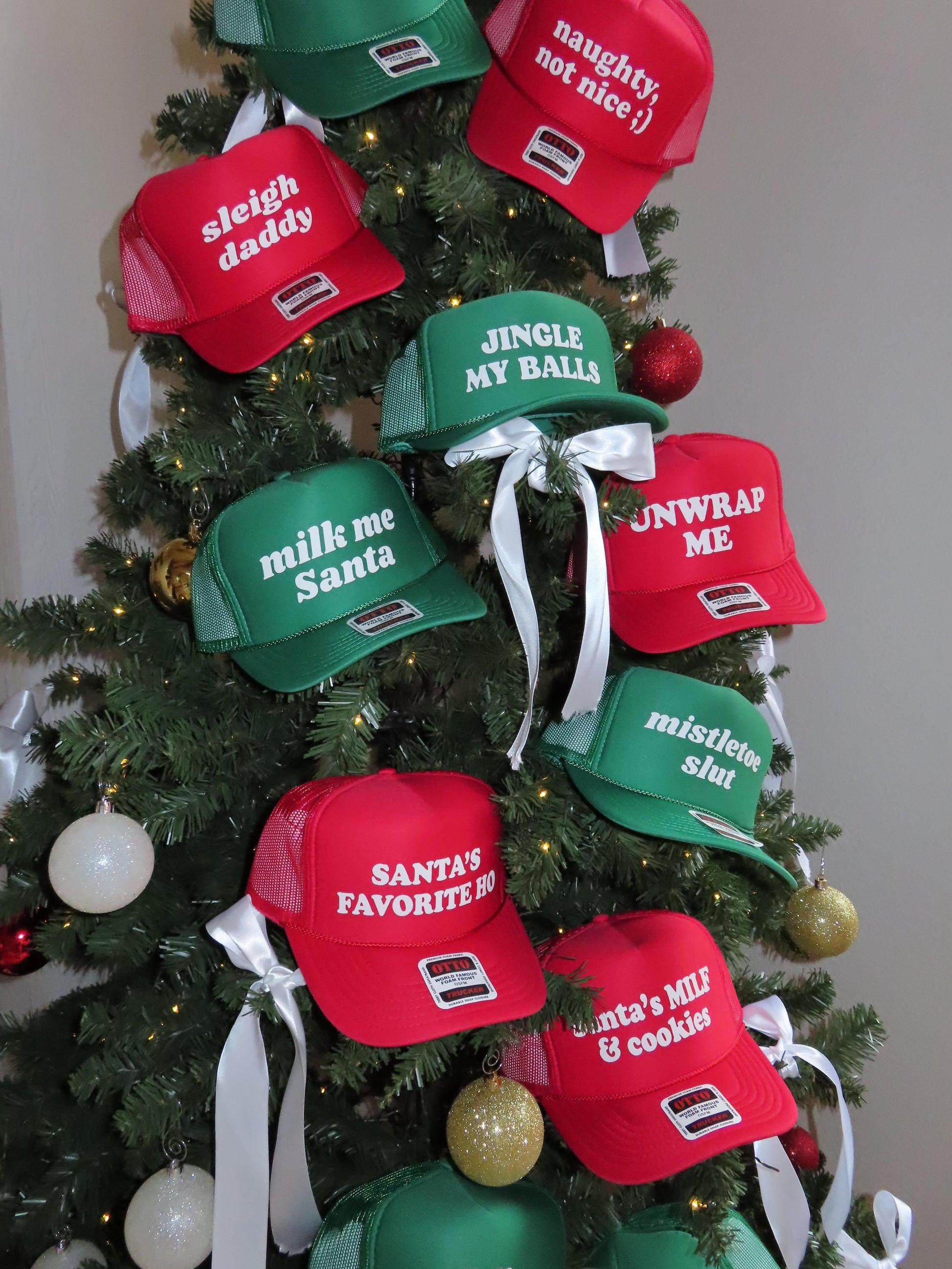 CHRISTMAS Trucker Hat Roulette Pack Unhinged - Funny Christmas Themed Trucker Hats