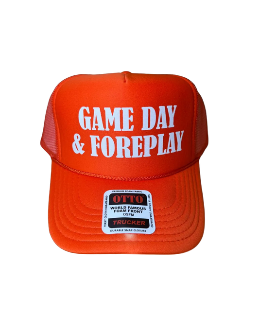 Game Day & Foreplay Trucker Hat - Funny Trucker Hats
