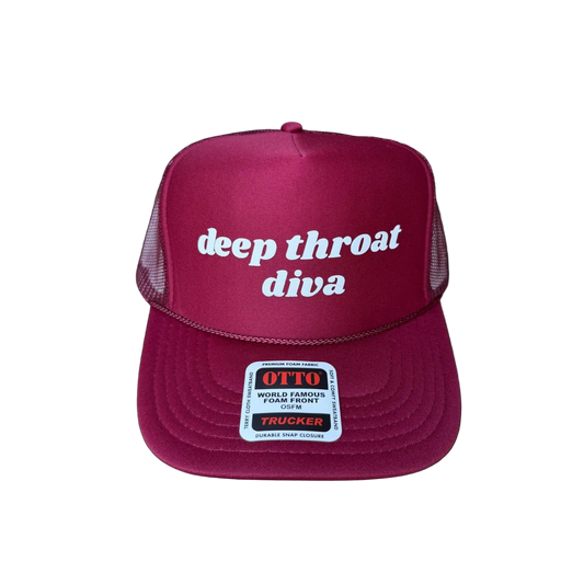 Deep Throat Diva Trucker Hat - Funny Trucker Hats