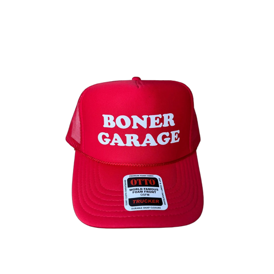 Boner Garage Trucker Hat - Funny Trucker Hats