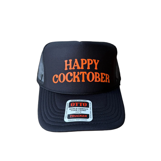 Happy Cocktober Trucker Hat - Funny Trucker Hats